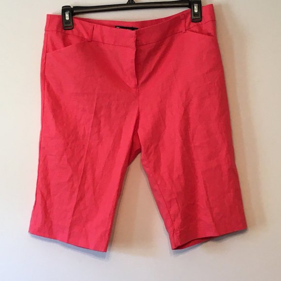 NY & CO 7th Ave Design Studio, Coral Shorts, sz 12 - Picture 2 of 5